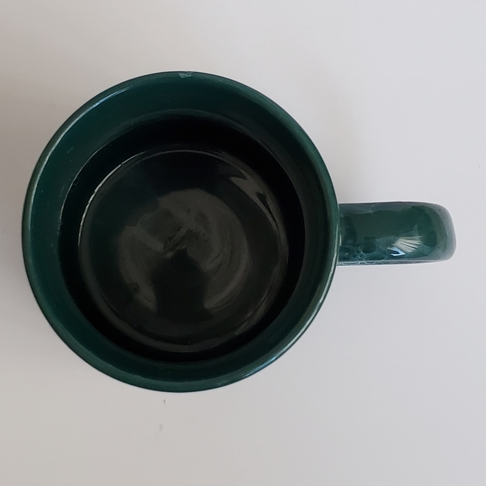 Green Mug With Marble Pattern Design - Picture 6 of 10